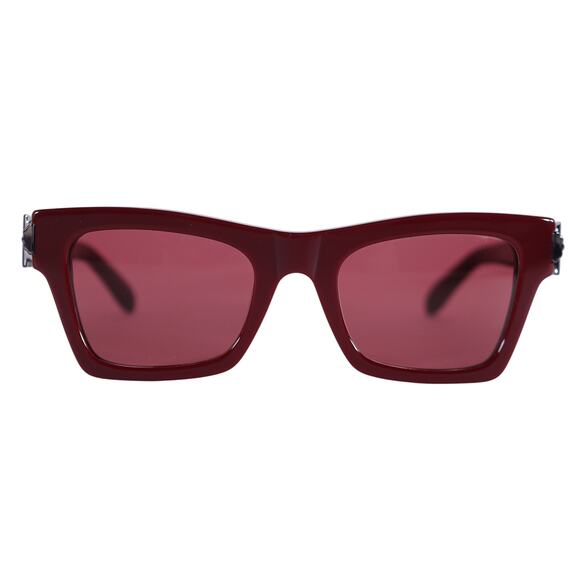Salvatore Ferragamo Rectangle Sunglasses - Burgundy / Red - NWT - Picture 1 of 10